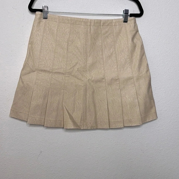 Free People Sugar and Spice vegan leather skirt size 12 - Picture 4 of 9
